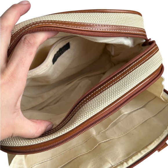 Canvas & Faux Leather Satchel Bag - Picture 13 of 14